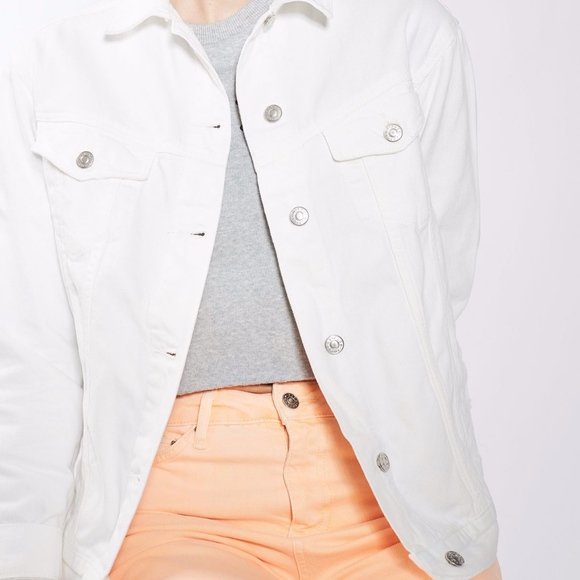 orange denim jacket topshop